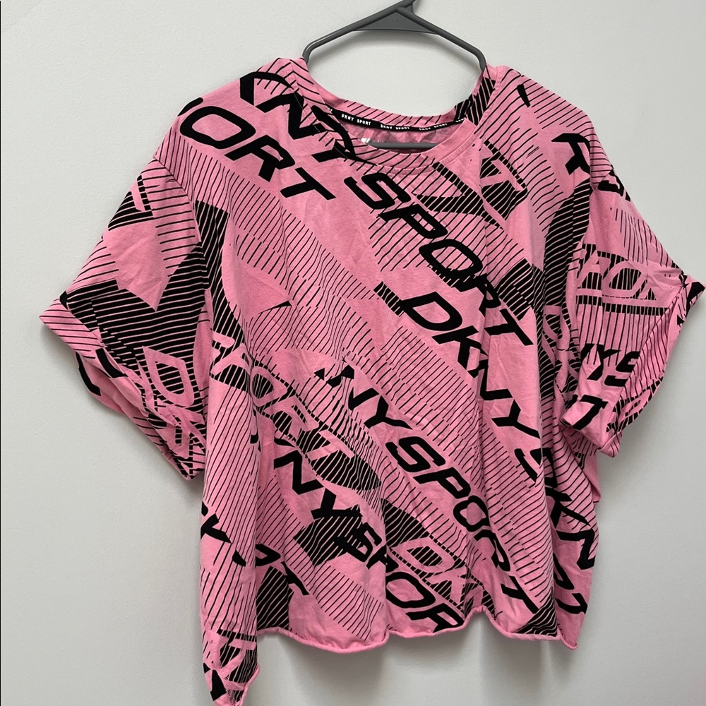 DKNY Sport Pink Graphic T-Shirt
